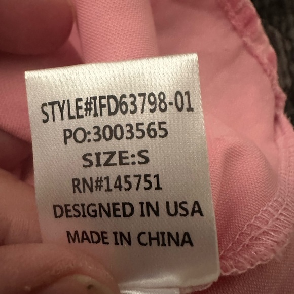 Adorable pink velvet dress NWOT - Picture 10 of 12